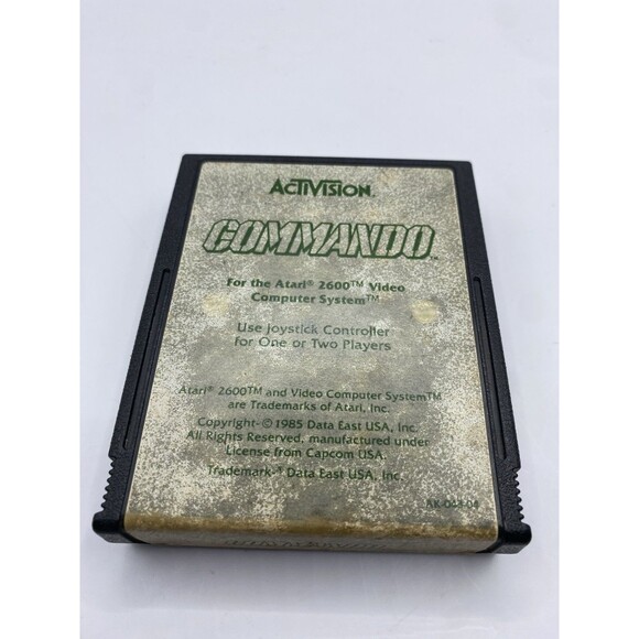 Commando Atari 2600 Video Game Cartridge Only Vintage 1985 Tested